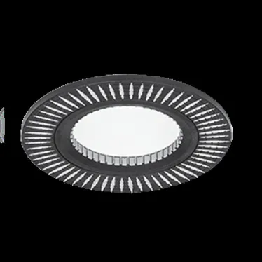 Светильник точечный встраиваемый Aluminium AL014 Круг. Черный/Хром, Gu5.3 | AL014 | Gauss