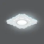 Светильник точечный встраиваемый Backlight BL130 Квадрат/узор. Белый, Gu5.3, 3W, LED 4000K | BL130 | Gauss