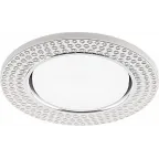 Светильник встраиваемый с белой LED подсветкой CD4029 потолочный GX53 без лампы, прозрачный, хром | 32652 | Feron