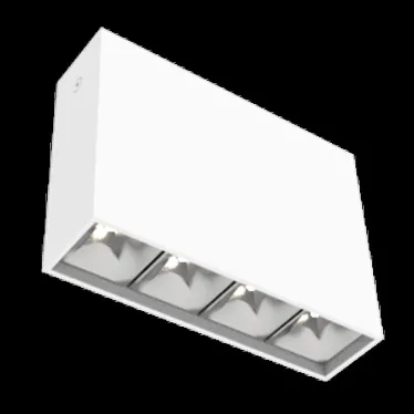 Светодиодный светильник DL-Box Reflect Multi 1x4 накладной 10 Вт 4000 К 150х40х115 мм RAL9003 белый муар DALI | V1-R0-00252-20D23-2001040 | VARTON