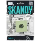 SKANDY Розетка TV проходная SK-A17G мятный IEK