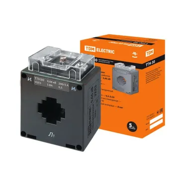 Трансформатор тока ТТН 30/200/5- 5VA/0,5-Р | SQ1101-1080 | TDM