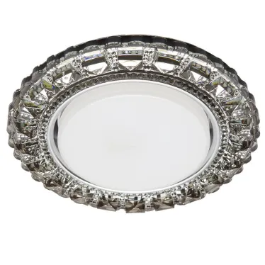 Светильник точечный встраиваемый декоративный CD4045 20LED*2835 SMD 6400K, 15W GX53, без лампы, серый, хром | 41411 | Feron