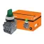 Переключатель на 3 положения с фиксацией M3SS1-21G короткая ручка(LED) d22мм/220B 1з+1р зеленый | SQ0747-0075 | TDM