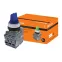 Переключатель на 2 положения с фиксацией M2SS1-21L короткая ручка(LED) d22мм/220B 1з+1р синий | SQ0747-0073 | TDM