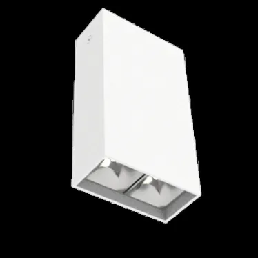 Светодиодный светильник DL-Box Reflect Multi 1x2 накладной 8 Вт 3000 К 80х40х150 мм RAL9003 белый муар DALI | V1-R0-00251-20D23-2000830 | VARTON