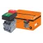 Кнопка двойная MPD13-11G (зеленая/красная-выступающая) (LED) d22мм/220В (I/O)  линза зеленая | SQ0747-0036 | TDM