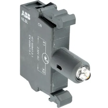 Патрон MLBL-01R со встроенным светодиодом красный 24В AC/DC | 1SFA611621R1011 | ABB
