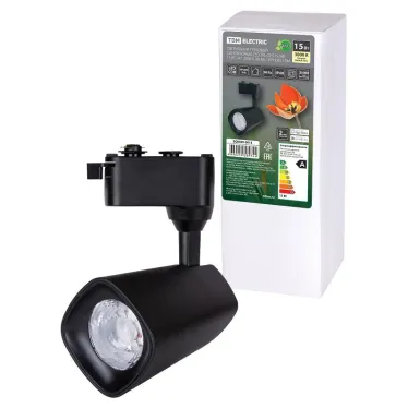 Светильник трековый однофазный LED TRL-02-015-WB 15 Вт, 24°, 3000 К, 90 Ra, черный, | SQ0369-0013 | TDM