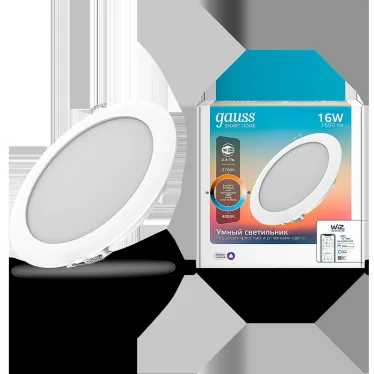 Светильник светодиодный Smart Home DIM+CCT 16 Вт 1/30 | 2040122 | Gauss