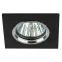 Светильник литой алюминевый MR16,12V/220V, 50W серебро/черный KL57 SL/BK