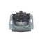BRITE Розетка с заземлением с защитными шторками и крышкой 16А IP44 РСбш10-3-44-БрС сталь