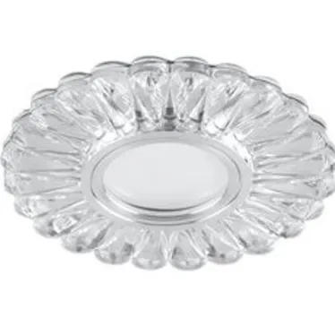 Светильник точечный встраиваемый под лампу, с LED подсветкой CD902 15LED*2835 SMD 4000K, MR16 50W G5.3, белый, хром | 28845 | FERON