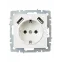 BRITE Розетка 1 пост с заземлением с защитными шторками 16А с USB A+A 5В 3,1А РЮш10-2-БрБ белый