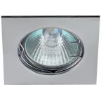 Светильник литой квадрат MR16,12V/220V, 50W хром (100/2100)KL2 CH | C0043660 | ЭРА