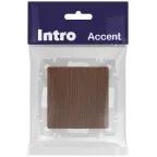 Выключатель Intro Accent 6-101-10 , 10А-250В, IP20, СУ, AL/CU, венге
