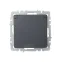 BRITE Розетка с заземлением с защитными шторками и крышкой 16А IP20 РСбш10-3-БрГ графит