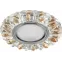 Светильник точечный встраиваемый под лампу, с LED подсветкой CD916 15LED*2835 SMD 4000K, MR16 50W G5.3, прозрачный-коричневый, хром | 28990 | FERON