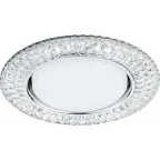 Светильник встраиваемый с белой LED подсветкой CD4043 потолочный GX53 без лампы, прозрачный, хром | 41305 | Feron