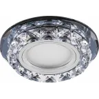 Светильник точечный встраиваемый под лампу, с LED подсветкой CD878 15LED*2835 SMD 4000K, MR16 50W G5.3, прозрачный, прозрачный | 28823 | FERON