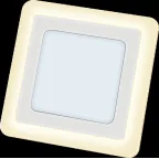 Светильник светодиодный ДВО NLP-SC2-12+3W-WWW-LED (192x192) 12Вт 3300-5300К IP20 опал | 71826 | Navigator