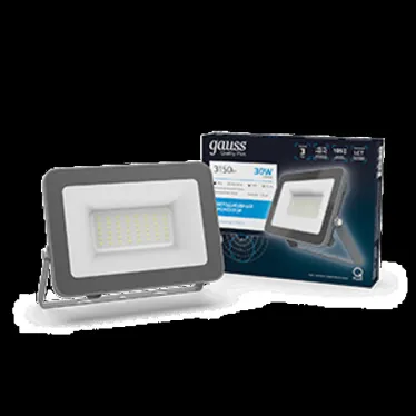 Прожектор светодиодный Qplus 30W 2550lm 6500K 200-240V IP65 графитовый LED 1/10 | 690511330 | Gauss
