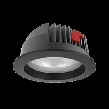 Cветильник светодиодный даунлайт DL-PRO круг. 226*96мм 52W 3000K IP65 d монт.отв.- 200-215мм RAL9005 черный муар | V1-R0-T0777-10000-6505230 | VARTON