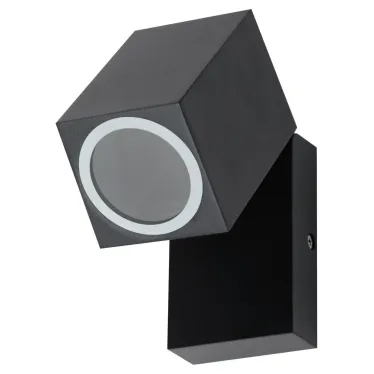 Подсветка декоративная WL37 BK MR16/GU10, черный, для интерьера, фасадов зданий лампа MR16 ( в комплект не входит)