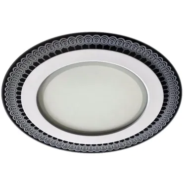 Светильник потолочный светодиодный DK LED 9-12 круглый "стекло с рисунком" 12W 4000K | Б0028263 | ЭРА