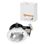                  Светильник встраиваемый под лампу ЛВО 03 Downlight 2х15Вт КЛЛ Е27 IP20 | SQ0342-0024 | TDM
               