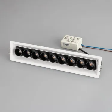 Светильник MS-ORIENT-BUILT-TURN-TC-S67x300-20W Day4000 (WH-BK, 30 deg, 230V) (Arlight, IP20 Металл, 5 лет) | 032231 | Arlight