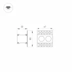 Светильник MS-ORIENT-BUILT-TRIMLESS-TC-S38x67-5W Warm3000 (WH-BK, 30 deg, 230V) (Arlight, IP20 Металл, 5 лет) | 031923 | Arlight