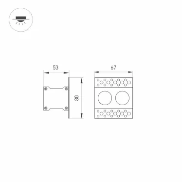 Светильник MS-ORIENT-BUILT-TRIMLESS-TC-S38x67-5W Warm3000 (WH-BK, 30 deg, 230V) (Arlight, IP20 Металл, 5 лет) | 031923 | Arlight