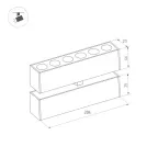 Светильник MAG-DOTS-FOLD-25-S200-6W Warm3000 (BK, 30 deg, 24V) (arlight, IP20 Металл, 3 года) | 034217 | Arlight