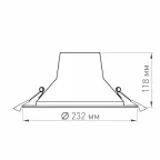 Светильник LTD-LEGEND-R230-35W Day4000 (WH, 50 deg) (Arlight, IP20 Металл, 3 года) | 027319(1) | Arlight