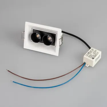 Светильник MS-ORIENT-BUILT-TURN-TC-S67x90-5W Day4000 (WH-BK, 30 deg, 230V) (Arlight, IP20 Металл, 5 лет) | 032232 | Arlight