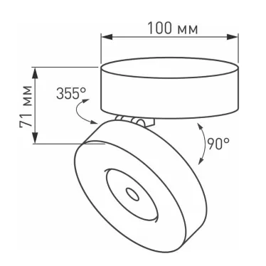Светильник SP-MONA-SURFACE-R100-12W Day4000 (BK, 24 deg) (Arlight, IP40 Металл, 3 года) | 025442(1) | Arlight
