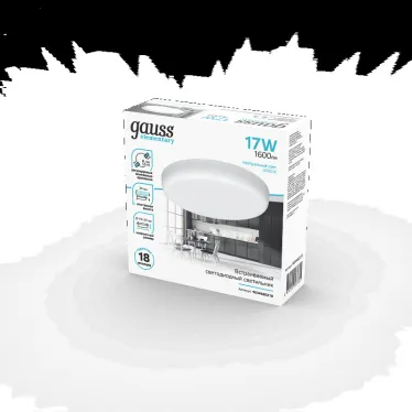 Светильник встраиваемый downlight Elementary Adjustable Frameless FL круг 17W, 1600lm, 4000K, Ø119mm, монтаж 55-95, 1/60 | 9034460218 | Gauss