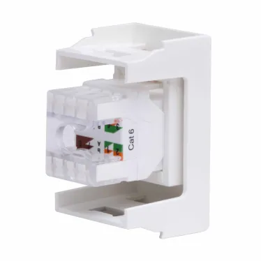 VIVA Розетка компьютерная RJ45 категория 6 1 модуль белая