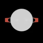 Светильник встраиваемый downlight Elementary Adjustable Frameless FL круг 9W, 800lm, 4000K, Ø85mm, монтаж 55-75, 1/100 | 9034460209 | Gauss