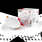 Светильник встраиваемый downlight Elementary круг 5W 430lm 4000K 210-240V IP20 95*38 монтаж бел.LED (3шт. в упак.) LED 1/40 | 9100420205T | Gauss