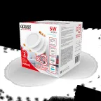 Светильник встраиваемый downlight Elementary круг 5W 430lm 4000K 210-240V IP20 95*38 монтаж бел.LED (3шт. в упак.) LED 1/40 | 9100420205T | Gauss