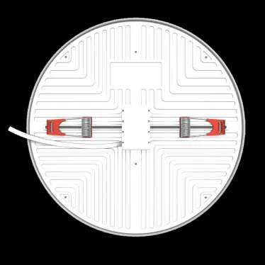 Светильник встраиваемый downlight Elementary Adjustable Frameless FL круг 35W, 3200lm, 4000K, Ø223mm, монтаж 55-190, 1/30 | 9034460236 | Gauss