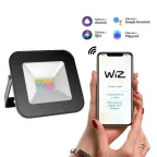                  Прожектор светодиодный Smart Home 10W 700lm 3000-6500K 200-240V IP65 черный RGBW+изм.цв.темп.+диммирование LED 1/20 | 3550132 | Gauss
               