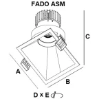 Светильник светодиодный FADO ASM 07 WH D45 4000K (with driver) | 1722000080 | Световые Технологии