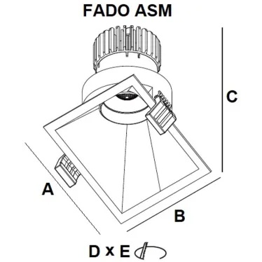 Светильник светодиодный FADO ASM 07 WH D45 4000K (with driver) | 1722000080 | Световые Технологии