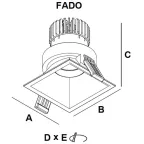 Светильник светодиодный FADO 07 WH D45 4000K (with driver) | 1722000020 | Световые Технологии