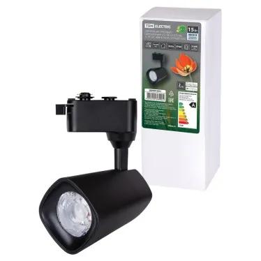 Светильник трековый однофазный LED TRL-02-015-NB 15 Вт, 24°, 4000 К, 90 Ra, черный, | SQ0369-0021 | TDM
