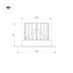 Светильник MS-ATLAS-TRIMLESS-R50-8W Warm3000 (BK, 32deg, 230V) (Arlight, IP20 Металл, 5 лет)| 031882 | Arlight