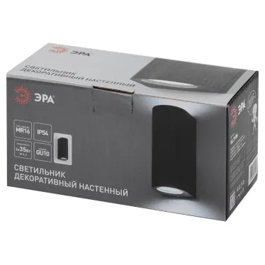 Декоративная подсветка WL39 BK MR16/GU10 (2 шт.), черный, для интерьера, фасадов зданий | Б0054412 | ЭРА